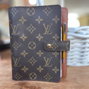 Louis Vuitton Monogram Agenda MM Medium Notebook/Planner/Organizer+Calendar